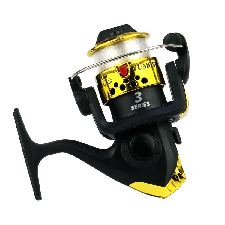 YUMOSHI JL200 Spinning Reel With Line(Electroplated Yellow)
