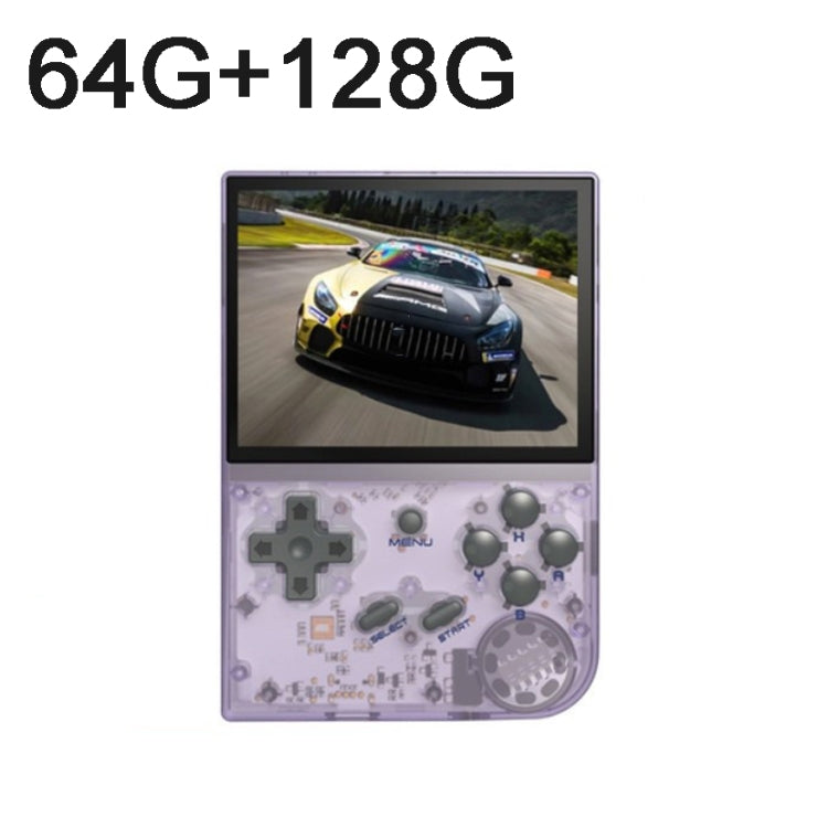 ANBERNIC RG35XX 3.5-inch Retro Handheld Game Console Open Source Game Player  64G+128G 13000+ Games(Purple)