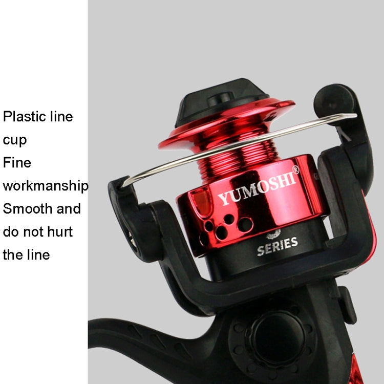 YUMOSHI JL200 Fishing Reel Without Line Plating Head Metal Movement Spinning Reel(Electroplated Blue)