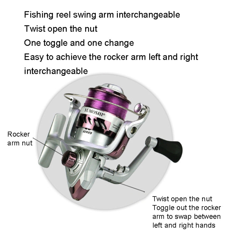 YUMOSHI YK Series Plastic Plating Fishing Line Reel, Specification: YK4000