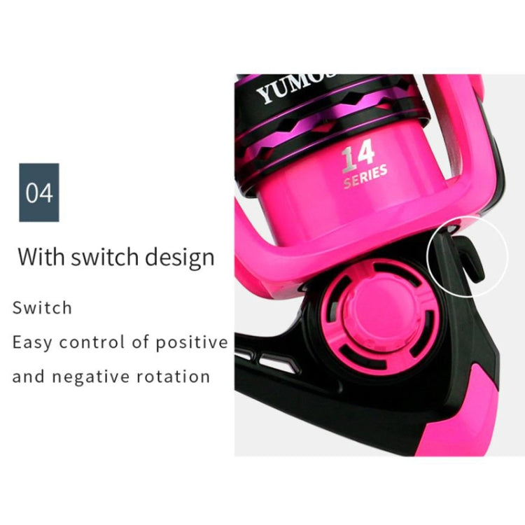 YUMOSHI OE2000 Spinning Wheel Metal Wire Cup Fishing Wheel