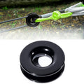 Aluminum Snatch Recovery Ring For 3/8" & 1/2" Rope(Black)