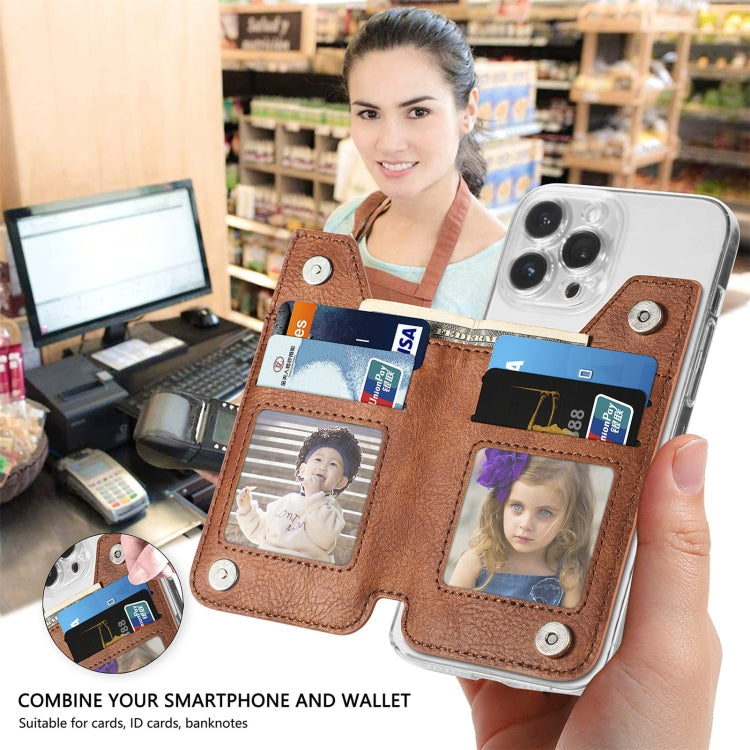 Phone ID Card Holder PU Leather Flap Zipper Wallet Card Holder Bag Adhesive Case(Blue)