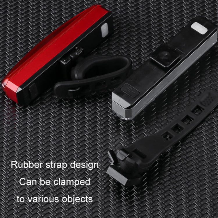 Bicycle Tail Light USB Rechargeable Waterproof Night Riding Warning Light(Red)