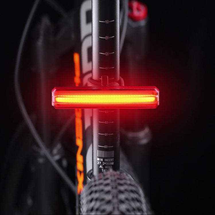 Bicycle Tail Light USB Rechargeable Waterproof Night Riding Warning Light(Red)