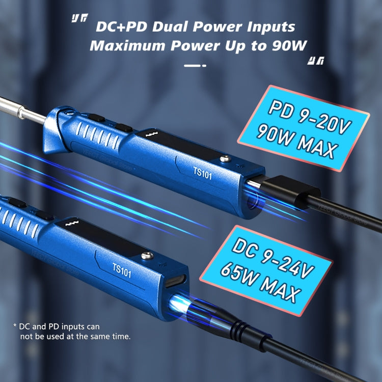 MINIWARE TS101 PD DC Soldering Iron 90W Portable Soldering Pen(With B2 Soldering Iron Head)