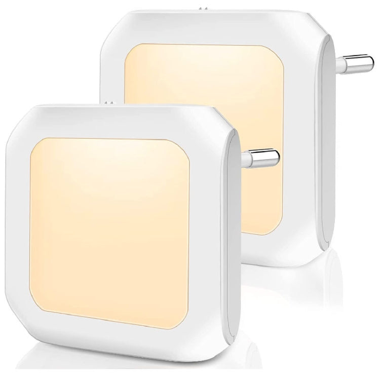 0.6W Stepless Dimming Induction Night Light Square Light Guide Plate Baby Night Light(EU PLug)