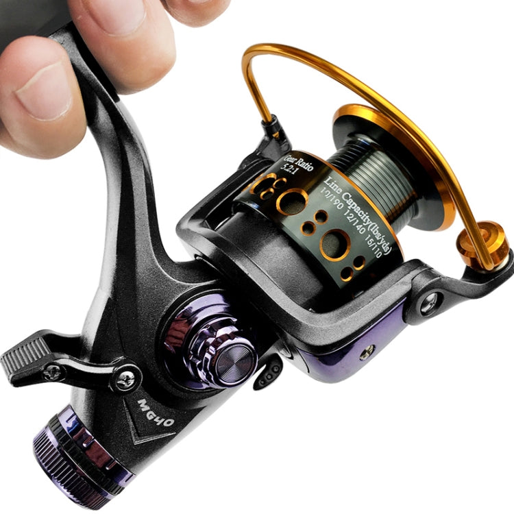 YUMOSHI MG50 Double Unloading Metal Head Front and Rear Brake Fishing Reel