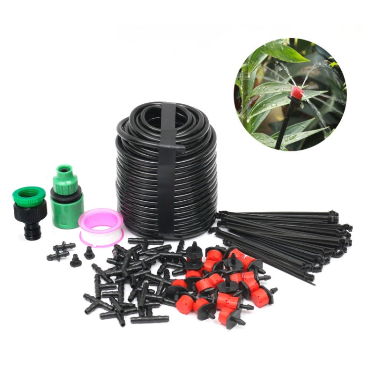 15m Kit Hose Drip Irrigation System Plant Watering Set 360 Degree Adjustable Drippers
