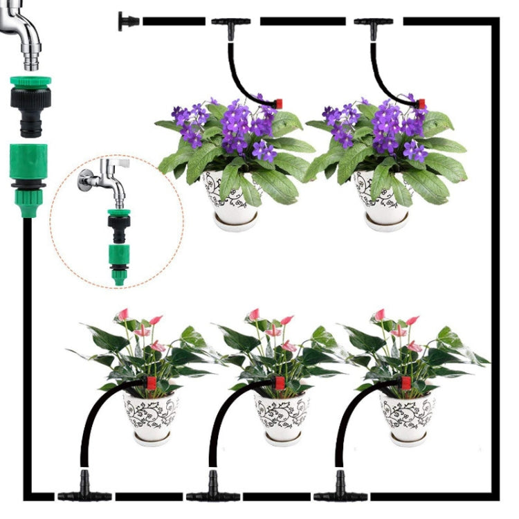 15m Kit Hose Drip Irrigation System Plant Watering Set 360 Degree Adjustable Drippers