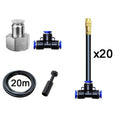 20m Kit Brass Misting Nozzles Bend Arbitrarily Atomized Sprayer Garden Irrigation