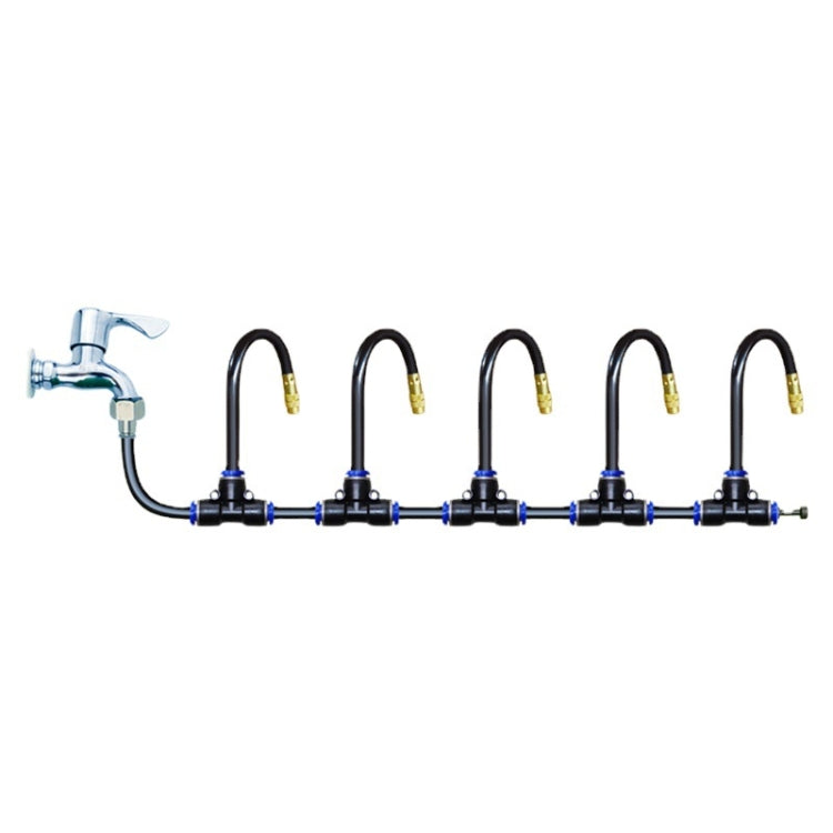 25m Kit Brass Misting Nozzles Bend Arbitrarily Atomized Sprayer Garden Irrigation