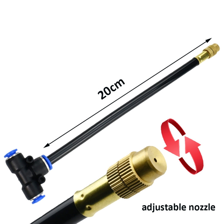 25m Kit Brass Misting Nozzles Bend Arbitrarily Atomized Sprayer Garden Irrigation