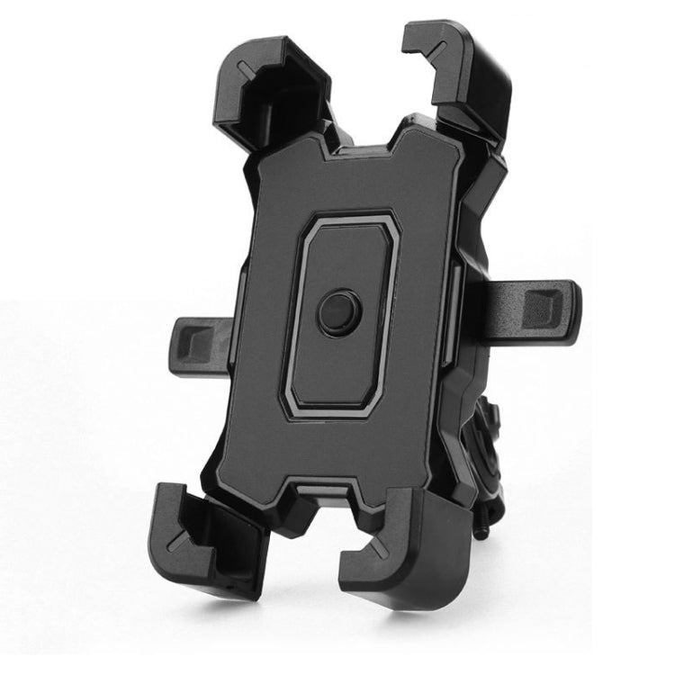 Electric Bike Motorcycle Bicycle Riding Shockproof Navigation Bracket, Color: Black For Handlebar