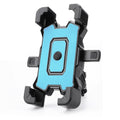 Electric Bike Motorcycle Bicycle Riding Shockproof Navigation Bracket, Color: Blue For Handlebar