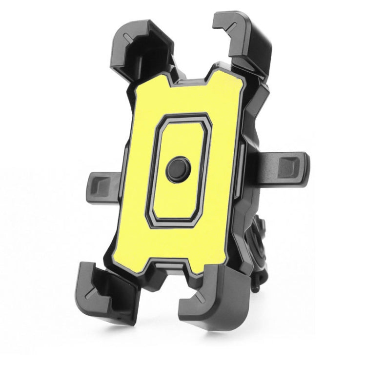 Electric Bike Motorcycle Bicycle Riding Shockproof Navigation Bracket, Color: Yellow For Handlebar