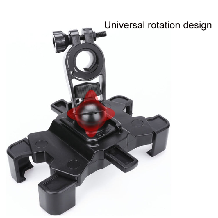 Electric Bike Motorcycle Bicycle Riding Shockproof Navigation Bracket, Color: Black For Rearview Mirror