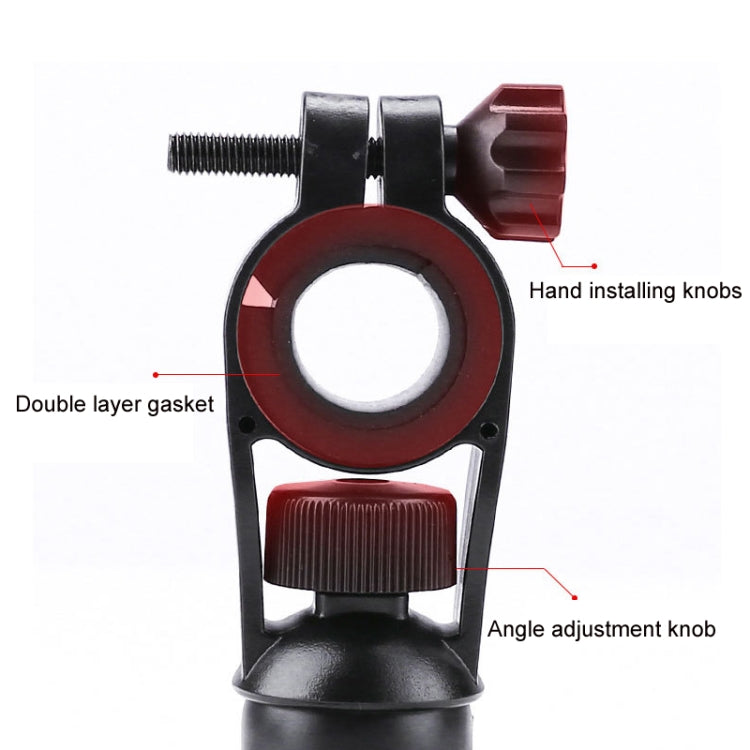 Electric Bike Motorcycle Bicycle Riding Shockproof Navigation Bracket, Color: Red For Rearview Mirror
