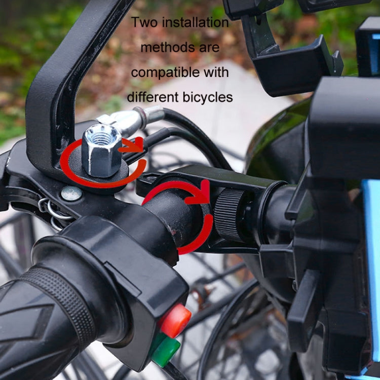 Electric Bike Motorcycle Bicycle Riding Shockproof Navigation Bracket, Color: Blue For Handlebar