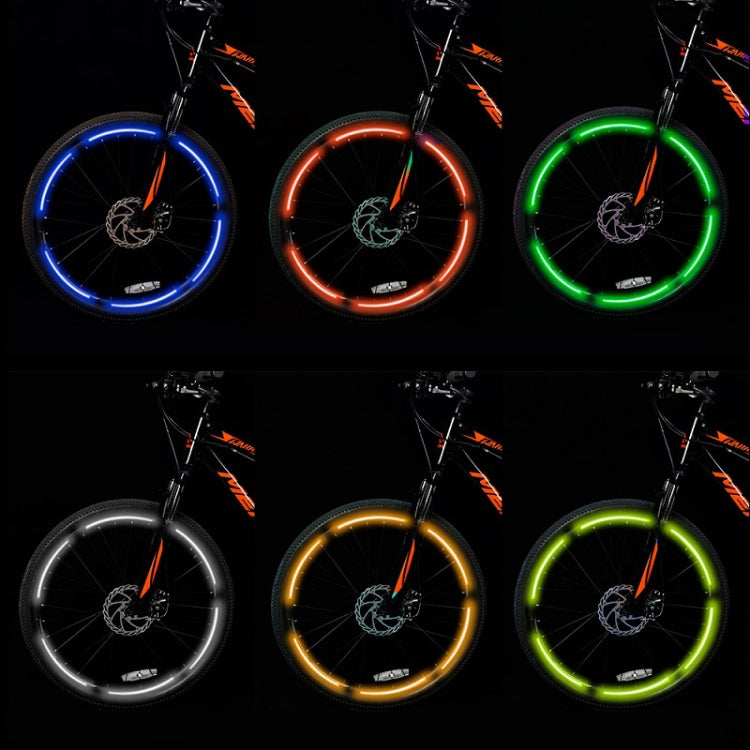 10pcs Reflective Stickers For Bicycle Rims Riding Equipment Accessories(Green)