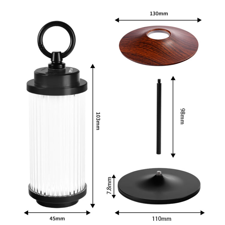 Outdoor Lighting Super Long Battery Life Portable Tent Light, Color: Set Black Walnut Color