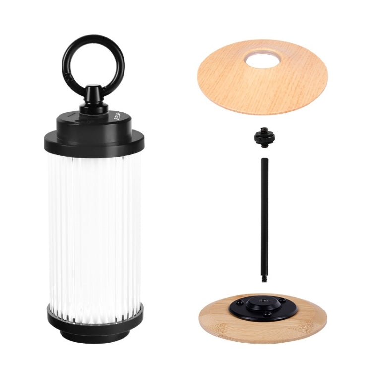 Outdoor Lighting Super Long Battery Life Portable Tent Light, Color: Set Rubber Wood Color