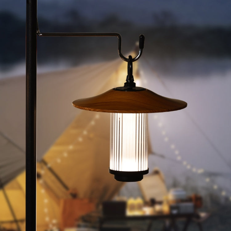Outdoor Lighting Super Long Battery Life Portable Tent Light, Color: Set Rubber Wood Color