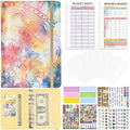 A6 Mandala Binder Financial Plan Notebook PU Leather Cash Budget Book(Sunshine Yellow)