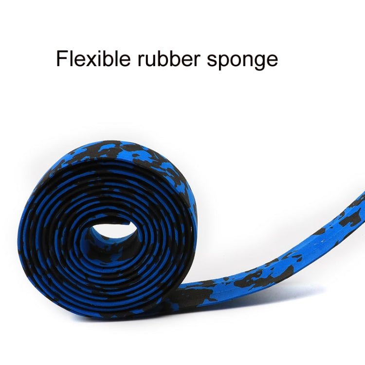 Camouflage Bicycle Curved Handlebar Straps(Blue Black)