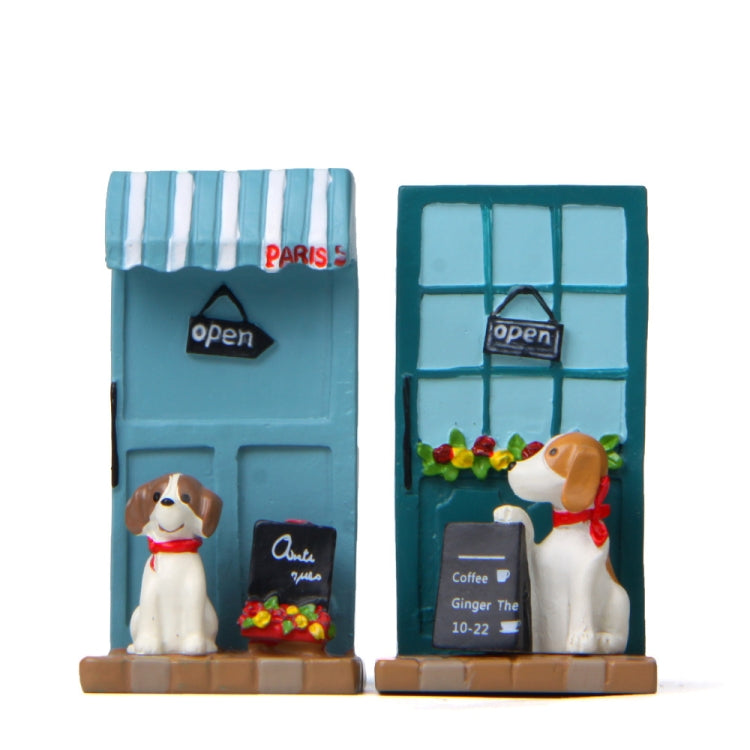 Puppy Billboard Micro-landscape Landscaping Doll Store Small Flower Desktop Decoration(Flower Puppy)