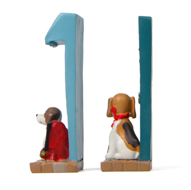 Puppy Billboard Micro-landscape Landscaping Doll Store Small Flower Desktop Decoration(Flower Puppy)