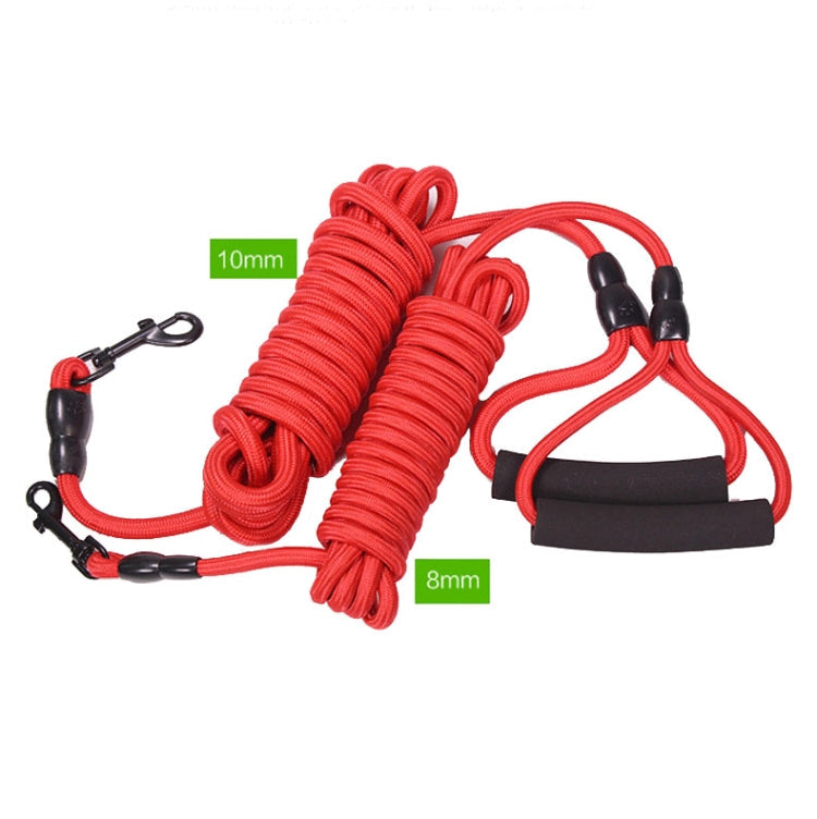 Sh36 Rock Climbing Rope Pet Leash Bold and Long Dog Training Tracking Rope, Size: 10m(10mm Red)