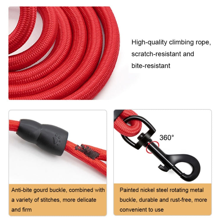 Sh36 Rock Climbing Rope Pet Leash Bold and Long Dog Training Tracking Rope, Size: 5m(8mm Red)