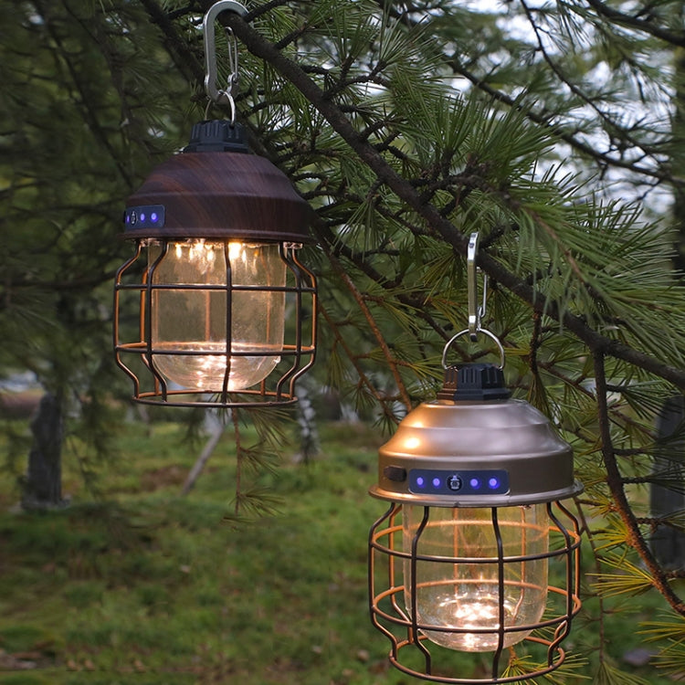 Outdoor Camping Portable Light With Carabiner, Color: Black