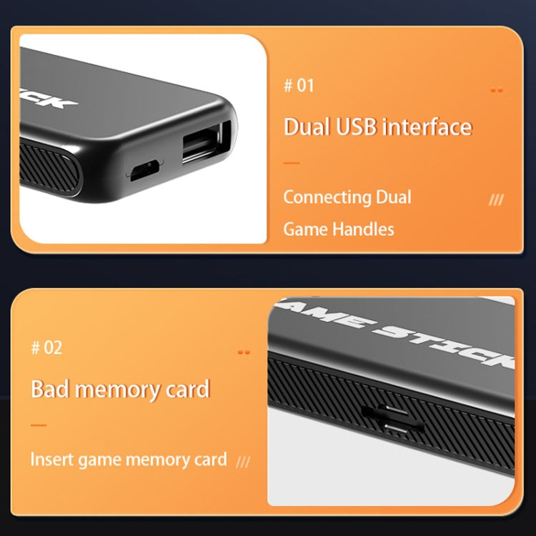 M8 Pro Y3Lite U8 Plus For PS1 2.4G Wireless HDMI HD 4K Dual Game Console 128G 20000+ Games