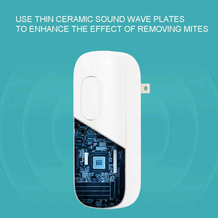 ZCC01 Ultrasonic Mosquito Repellent Mouse Repellent Mite Removal Instrument US Plug(White)