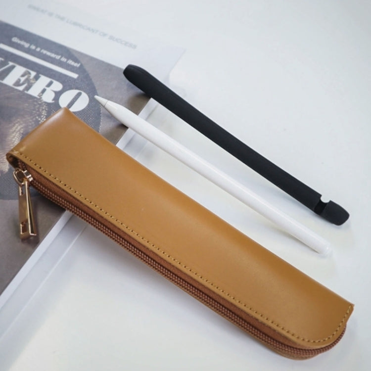 AhaStyle WG11 Leather Nib Pen Holder Pen Case Convenience Anti Lost Bag(Black)