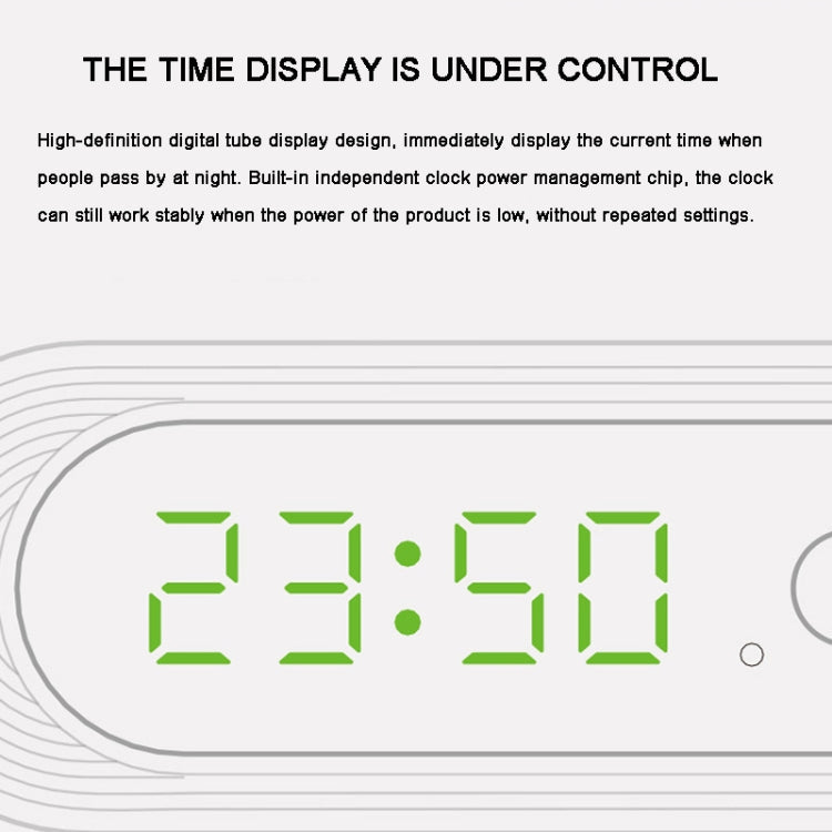 D05  Smart  Induction Magnetic Night Light with Time Display,Spec: Touch Dimming