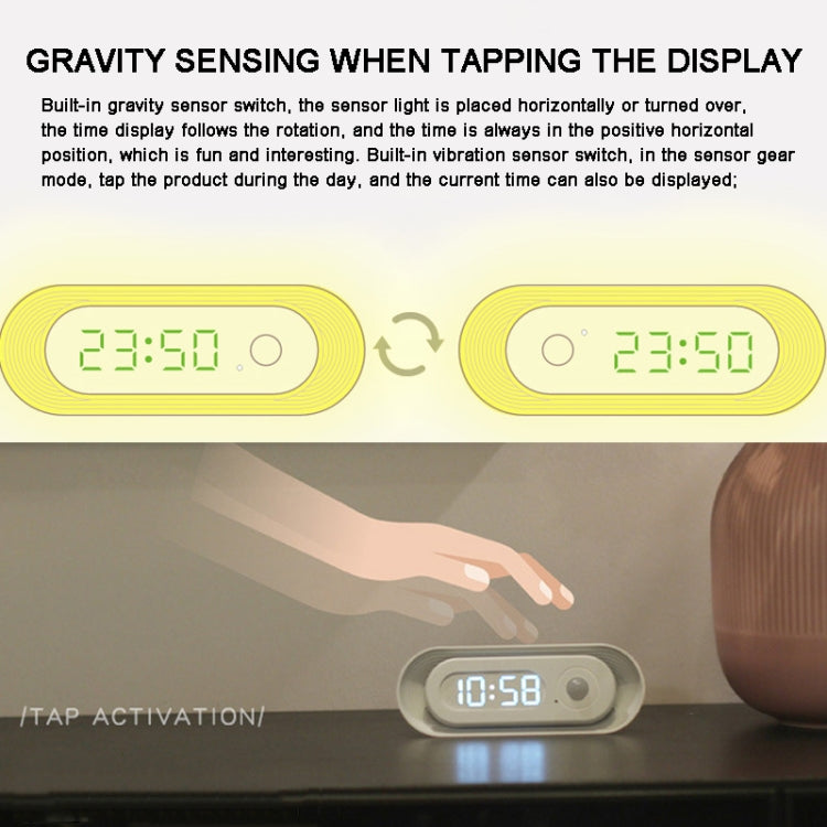 D05  Smart  Induction Magnetic Night Light with Time Display,Spec: Touch Dimming