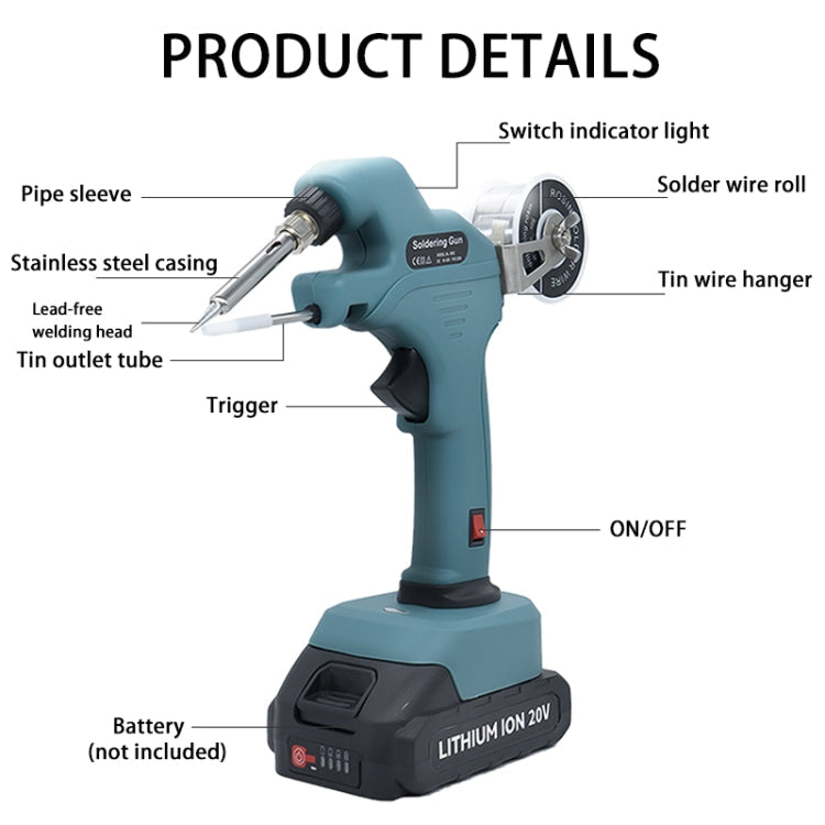 NL106CL DC 18~21V Cordless Soldering Iron Fast Welding Tools For DEWALT