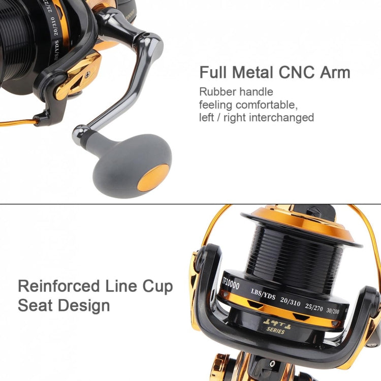 TF11000 Long-distance Casting Reel Large Gapless Sea Rod Fishing Reel Spinning Reel