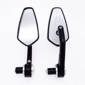 Motorcycle Handle All Aluminum Cherry Rearview Mirror(Silver)