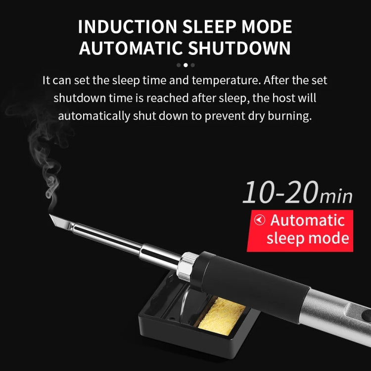 T12-I PTS100 Intelligent Portable Digital Display Small Constant Temperature Repair Soldering Iron PD65W Powered Mini Soldering Station