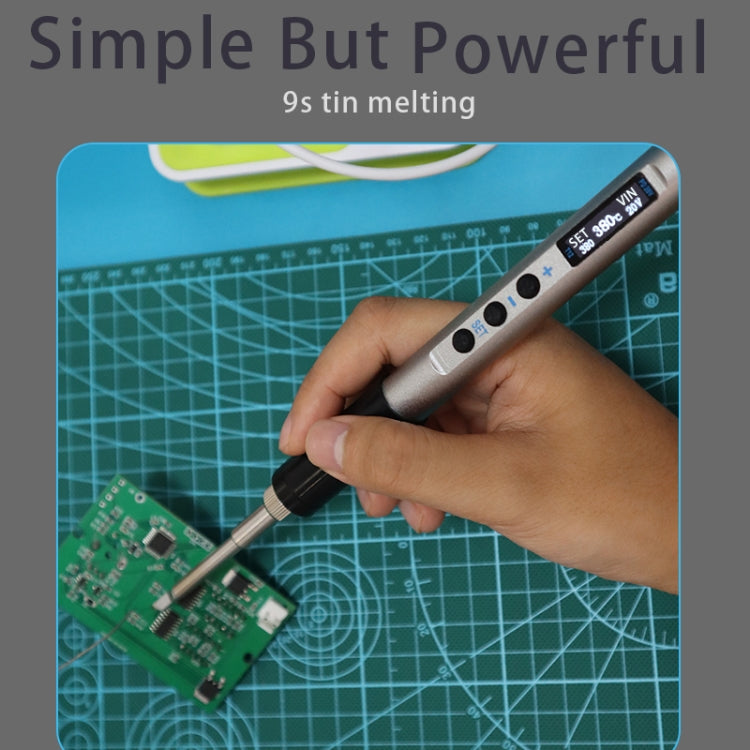 T12-I PTS100 Intelligent Portable Digital Display Small Constant Temperature Repair Soldering Iron PD65W Powered Mini Soldering Station