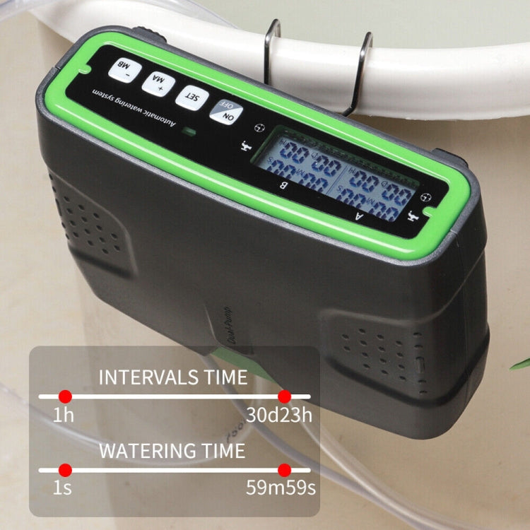 FT-C68 Dual Pump Smart Automatic Watering Device Potted Watering Garden Balcony Drip Irrigation Spraying System(Green)