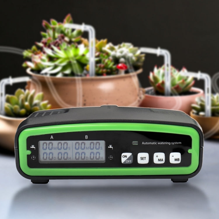FT-C68 Dual Pump Smart Automatic Watering Device Potted Watering Garden Balcony Drip Irrigation Spraying System(Green)