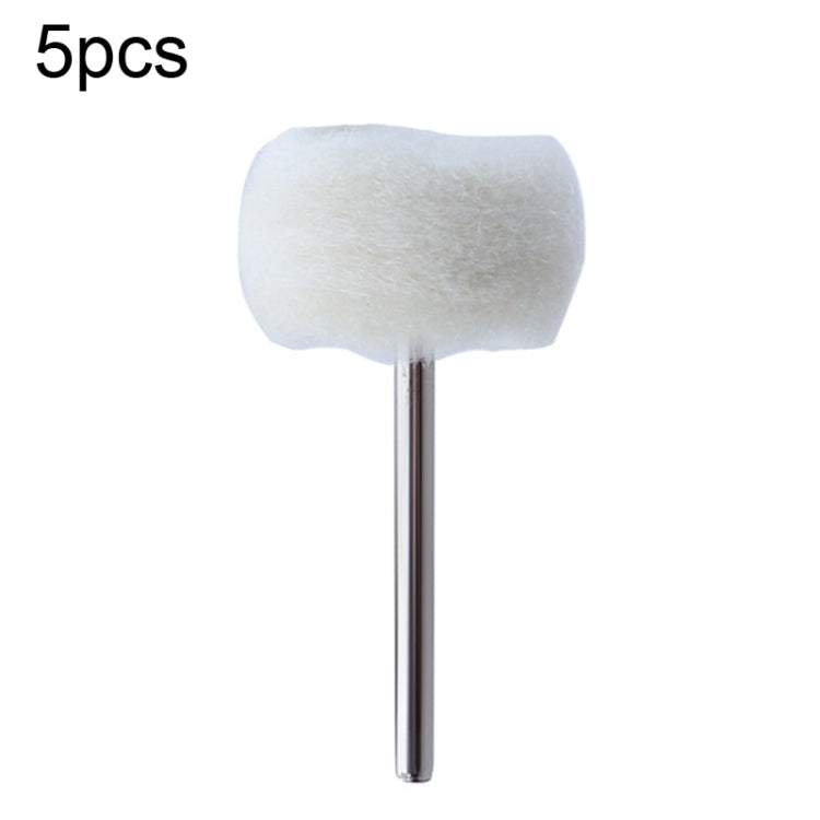 5pcs MT-3YM Cashmere Ball Polishing Wheel Metal Mirror Polishing With Rod Wool Grinding Head