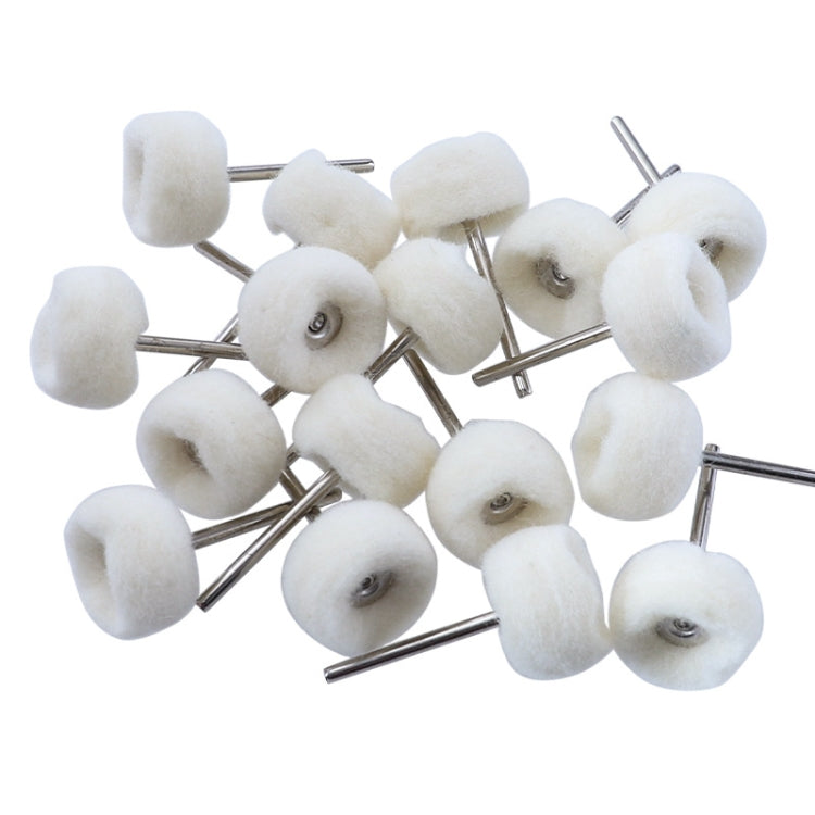 20pcs MT-3YM Cashmere Ball Polishing Wheel Metal Mirror Polishing With Rod Wool Grinding Head
