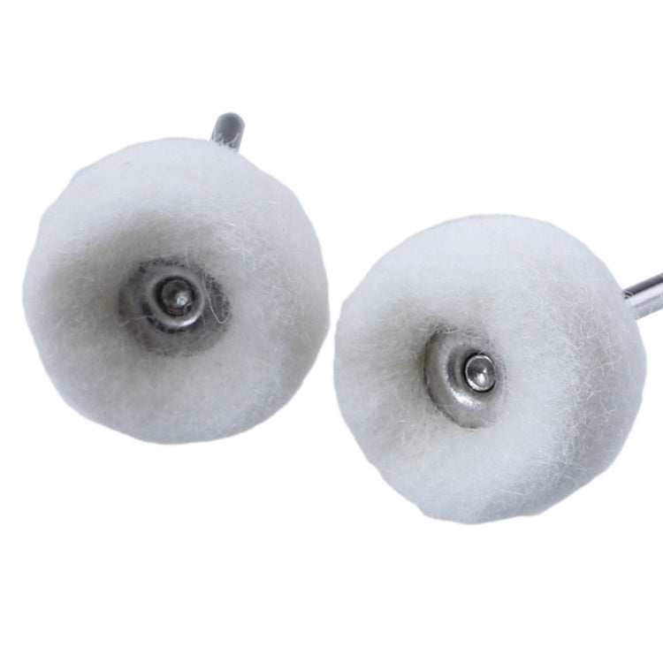 20pcs MT-3YM Cashmere Ball Polishing Wheel Metal Mirror Polishing With Rod Wool Grinding Head