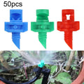 50pcs YK8510 Refraction Atomization Simple Micro-Sprinkler PE Pipe Irrigation Nozzle(Color Random Delivery)